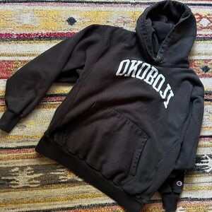Black Vintage Lake Okoboji Hoodie